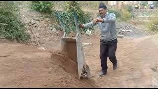 Construction of another floor at the Aghbalou school, Ourika Valley, December 2021