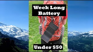 Best Solar Battery Pack for a Week Long Trip