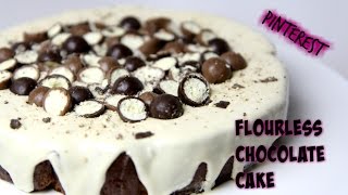 Pinterest Test: FLOURLESS CHOCOLATE CAKE - CookingwithKarma