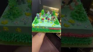 Jungle bana diya cake mein 😳😱 | Savya kitchen and bakery bhilai #shorts