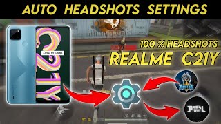 Realme C21Y 📲 Dpi + Senc +Hud Settings ⚙️ Free Fire Max ! Rahul F2" OB39