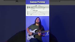 Você está fazendo Sweep errado 😜 #guitarlesson #viral #fyp #fypシ #shorts