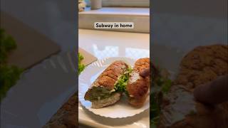 Subway in home in 2 mins #fitness #food #cooking #nutritive