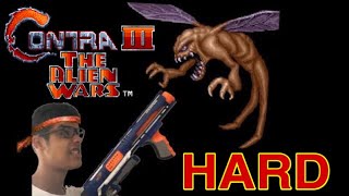 CONTRA 3 ALIEN WARS (SNES) NO HARD / ATÉ ZERAR