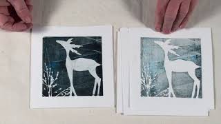 gelatin printmaking series