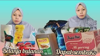 HIDUP MERANTAU ,DI KONTRAKAN 3PETAK || BONGKAR BELANJA DAN PAKET SEMBAKO #dailyvlog #belanjabulanan