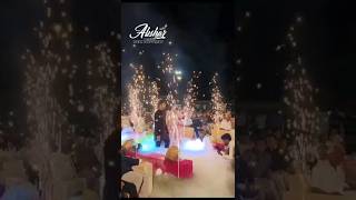 couple Entry for wedding reception #coupleentry #wedding #smoke #coldpyro #shorts #viral