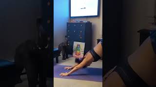 Utkatasana with figure four and warrior 3 flow - for cueing practice