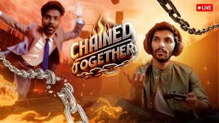 CHAINED TOGETHER LIVE  TELUGU || 4 CHAINED TOGETHER🎯ROAD TO 10K SUBS 🎯#NFG #chainedtogethergame