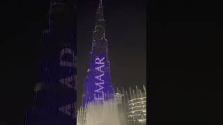 BURJ KHALIFA. SINGING FOUNTAINS. DUBAI.