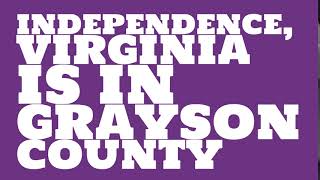 What county is Independence, Virginia in?