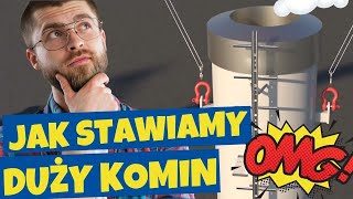 Montaż wolnostojącego komina przemysłowego