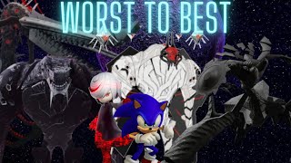 Sonic Frontiers Main Bosses RANKED