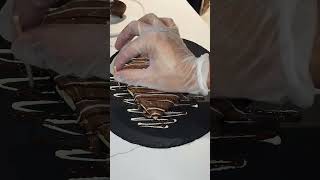 Chocolate Crepe Design yummy food #art #shortvideo #shorts