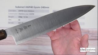 Sukenari HAP40 Gyuto 240mm Quick Look