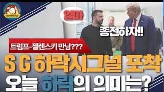 SG 하락시그널 포착 오늘 하락의 의미는? 트럼프 - 젤렌스키 만남 결국 성사가 될것인가? 머스크와 우크 라이나의 협력관계로 인한 추가 투자 가능성은?