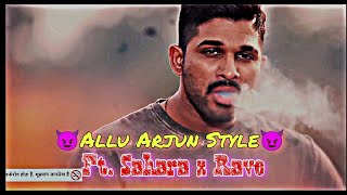 Ft. Sahara × Rave  //Allu Arjun fight // Allu Arjun Stylish edit / edit by Jhakaas edits //