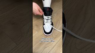 How to Lace Air Jordan 1 Mids ⚡️👟 #jordans #asmr #sneakers #tutorial