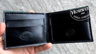 Making a Classic Bifold Wallet by Hand | Horween Black Shell Cordovan