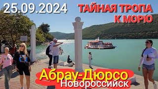 #АБРАУ-ДЮРСО СЕГОДНЯ! ОБЗОР. ДОРОГА К МОРЮ НА ПЛЯЖ #Абрау_Beach. ОПАСНАЯ ТРОПА