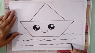 #kiddrawing boat