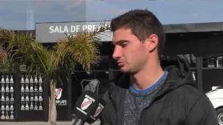 Declaraciones de Lucas Alario luego del primer entrenamiento.