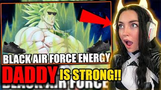 FIRST TIME EVER WATCHING!! BROLY RADIATES BLACK AIR FORCE ENERGY (Cj Dachamp)