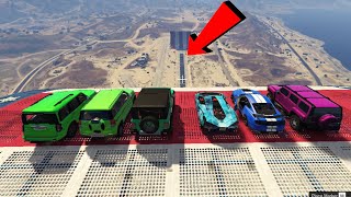 Indian Cars 🆚 Super Cars Continor CROSSING JUMP CHALLENGE Gta V