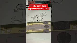 Tutorial menyambung pola papercraft CC 200 by MJS #shorts #papercraft #keretaapi #cc200