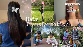 Hair transformation video 💇🏻‍♀️|| Expectation Vs Reality 😂|| Day out at Greenwich park🦋