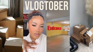 VLOGTOBER 1: Moving In With My Boyfriend, A lot of Amazon Packages, Ikea Shopping Trip & More!