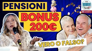 🚨 PENSIONI LUGLIO 2024: TUTTA LA VERITÀ SU BONUS, AUMENTI E FAKE NEWS! 👉 BONUS 200€, AUMENTI