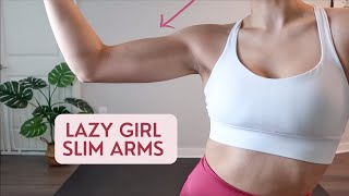 LAZY GIRL SLIM ARMS WORKOUT l 3 minutes