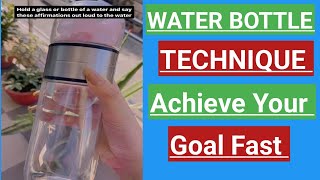 Water Bottle Technique In हिंदी | पानी से कुछ भी आकर्षित करे | Manifest With Water -Sachin Jaiswal