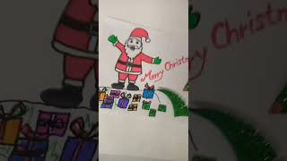 merry Christmas 🎄🌹😊 #viral #youtubeshorts #drawing #shorts