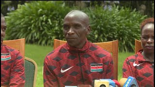 Eliud Kipchoge and team  chases  Paris Olympic marathon gold