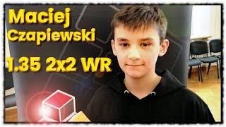 1.35 2x2 World Record average - Maciej Czapiewski