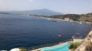 Volcano Etna view from Taormina coast