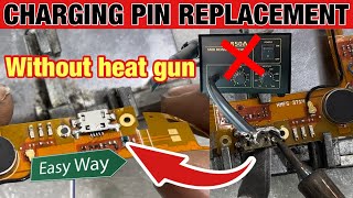 How to change charging pin without heat gun easy trick to change charging pin #howtofix #chargingpin