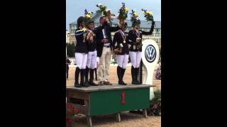 Europeans 2015 presentation of gold medals team gb