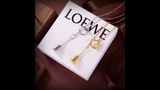 LOEWE Necklace Classic LOEW EAnagramLOGO design,