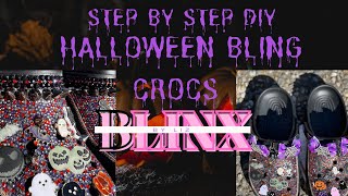 DIY Halloween 🎃 Bling Crocs Tutorial (Step by Step | Beginner Friendly)