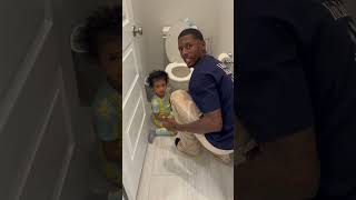 Mom catches dad giving kids candy out the toilet #shorts