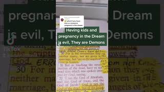 HAVING KIDS IN THE DREAM ARE DEMONS