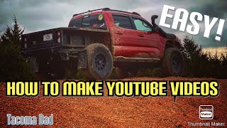 How I film YouTube videos, EASY! | Offroad channel niche- IPHONE