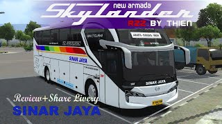 SHARE LIVERY MOD SKYLANDER R22 BY THIEN SINAR JAYA || BUSSID V4.3