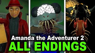 Amanda the Adventurer 2 - ALL Endings (Bad, Good and Secret)