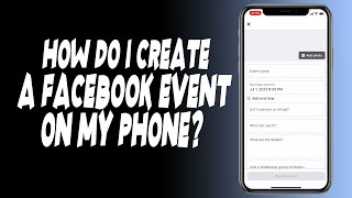 How do I create a Facebook event on my phone?