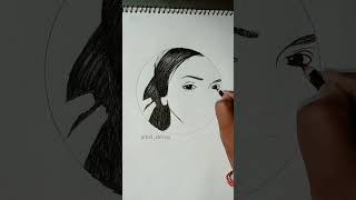 Beautiful Girl sketch #shortvideo #shorts