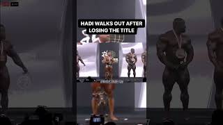 HADI walks off stage after getting second place! #ifbbfigure #motivation #ifbb #bodybuilding